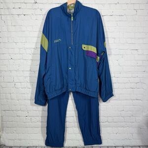 Vintage 90's Puma Tracksuit Set Jacket Pants Mens Size XL Nylon Windbreaker Y2K